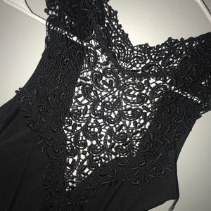 All Black Lace BodyCon Dress